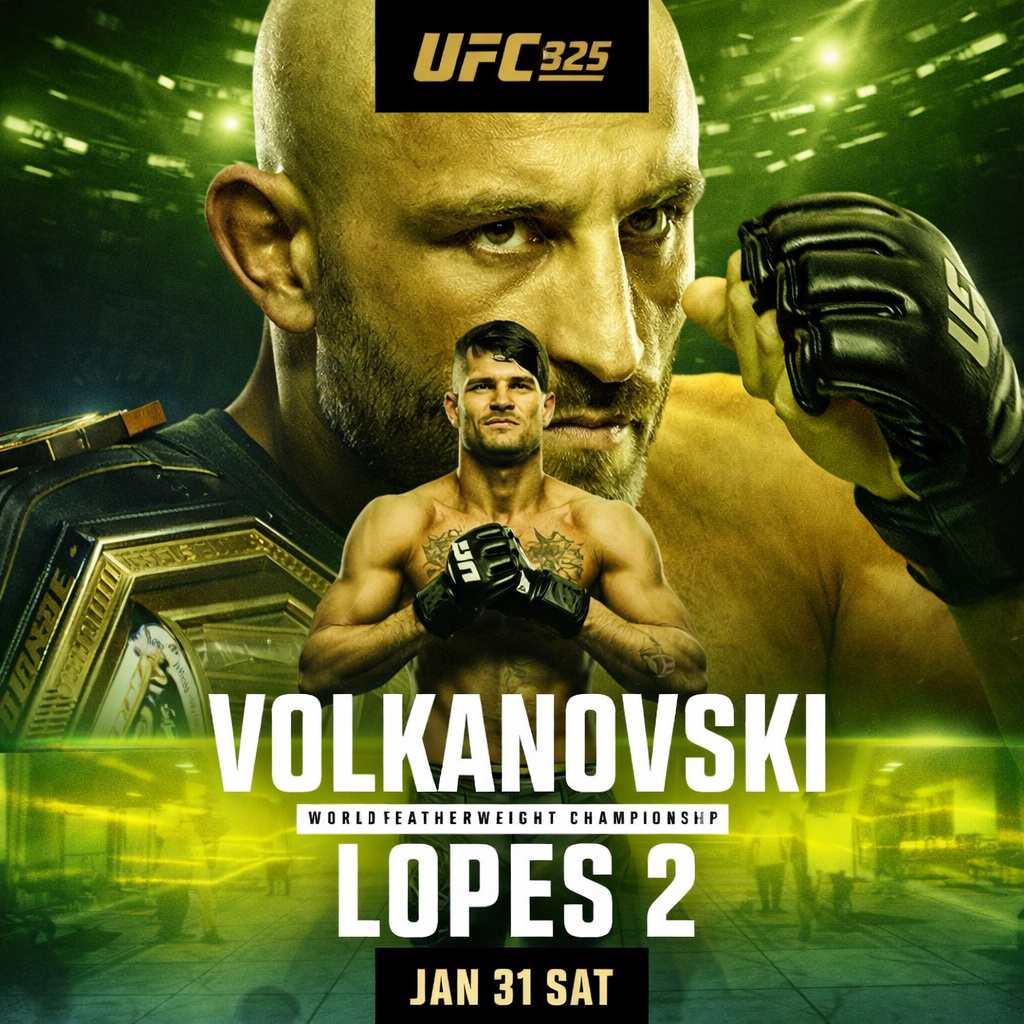 UFC 325 Live: Volkanovski vs Lopes 2Matias